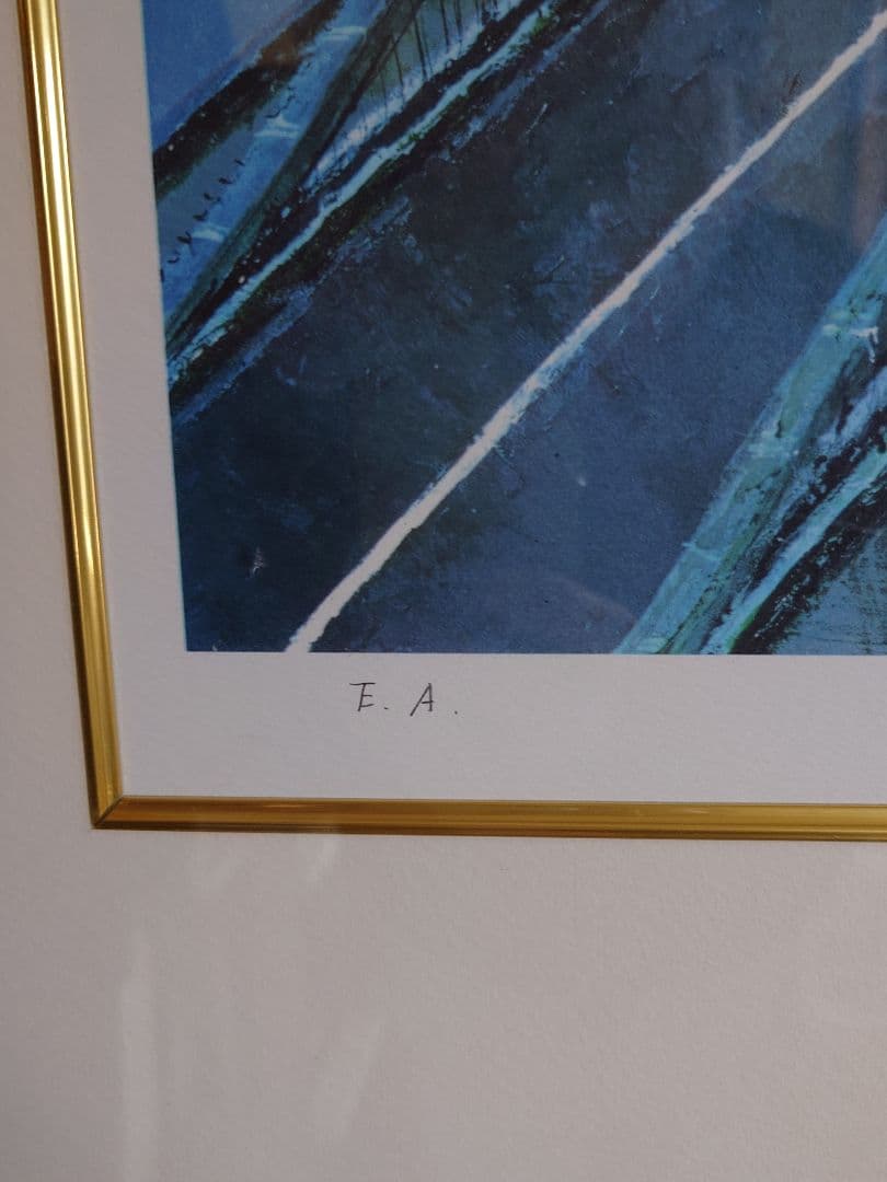 【特別価格、リトグラフ、真作】小田切訓『ドナウの橋』、直筆サイン、エディション入