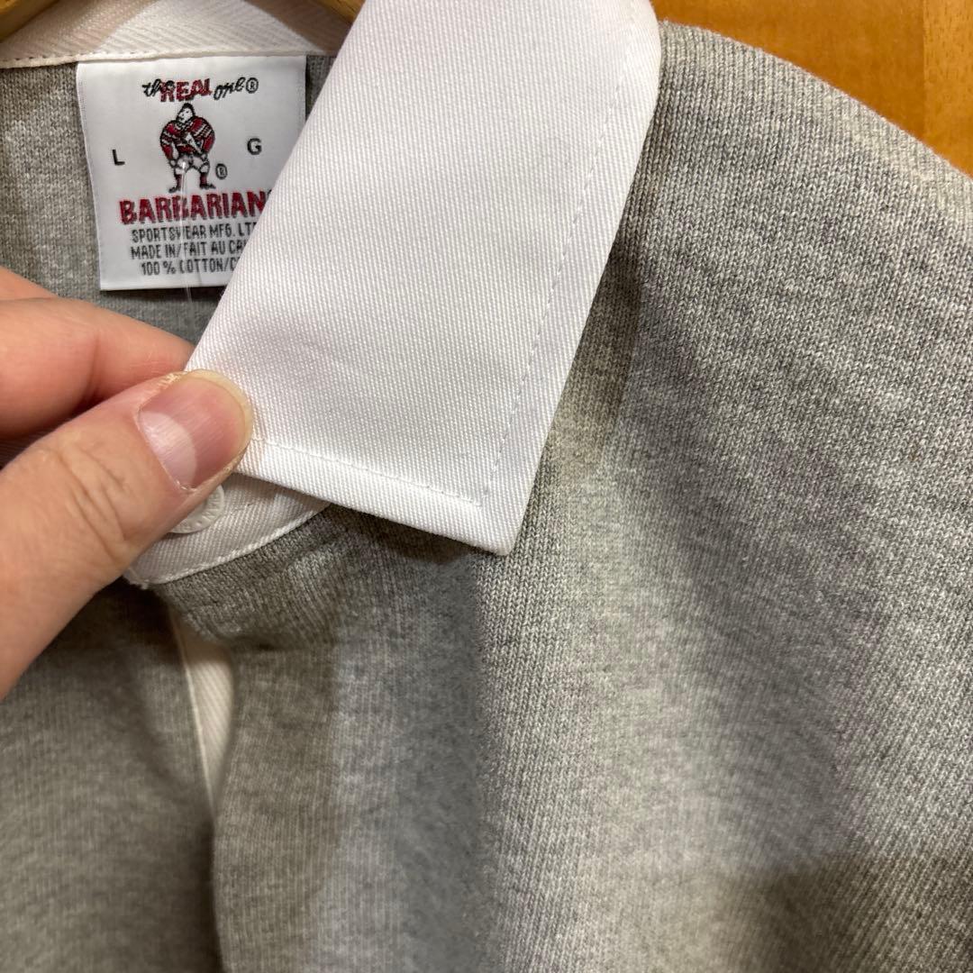 Nack1009(断捨離中) BARBARIAN グレー ラガーシャツ