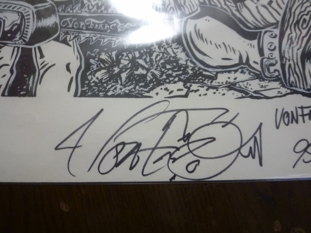 Von Franco ヴォン・フランコ 　TIKI　アート・ポスター　サイン入り