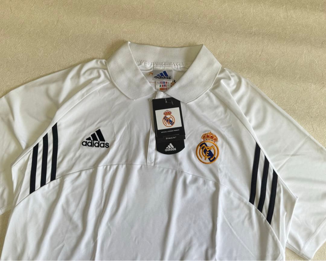 adidas レアルマドリード　ポロシャツ　ゲームシャツ　100周年
