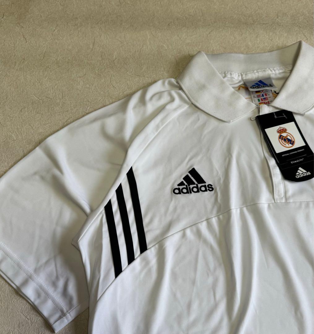 adidas レアルマドリード　ポロシャツ　ゲームシャツ　100周年