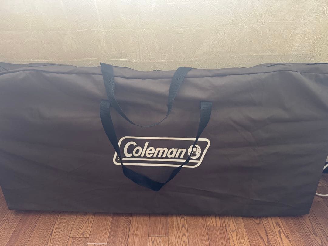 美品！Coleman 折りたたみ式バンブーテーブル