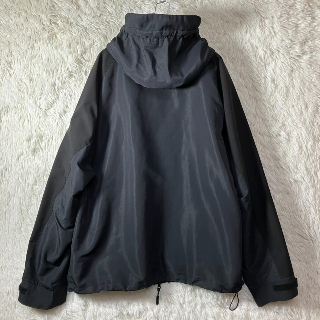 美品 アブガルシア フィッシングジャケット 多ポケット フード付き ブラック L