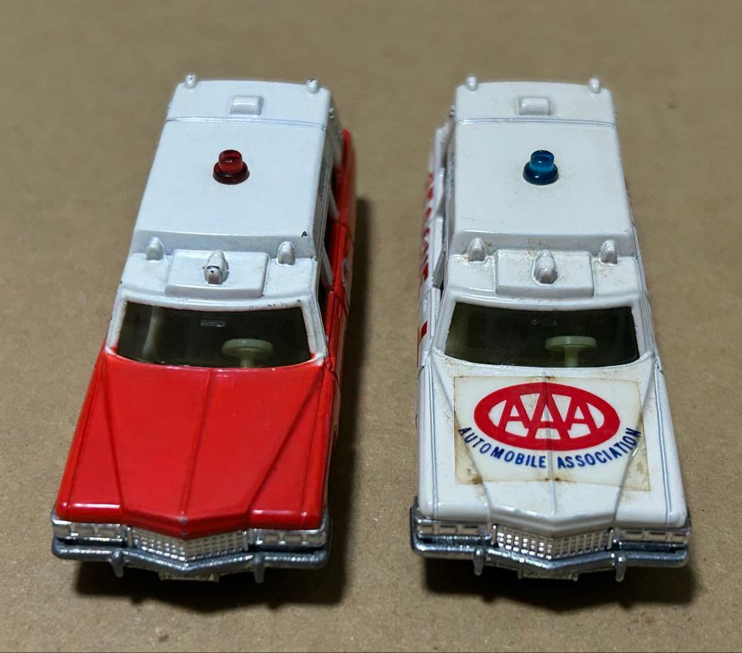 日本製 トミカ キャデラック アンビュランス 2台セット