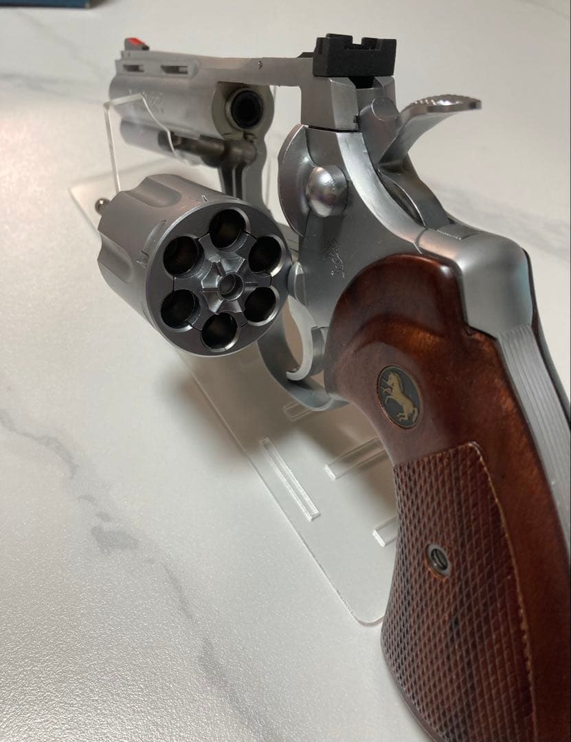 コクサイ コルトパイソン ガスリボルバー 357マグナム 4インチ シルバー