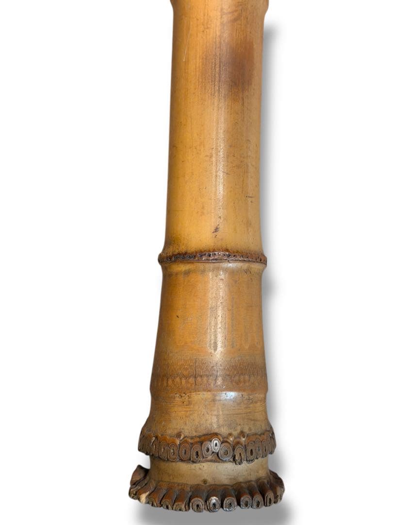 #尺八 一尺八寸管 在銘 5孔 2分割 和楽器 竹製　P-21