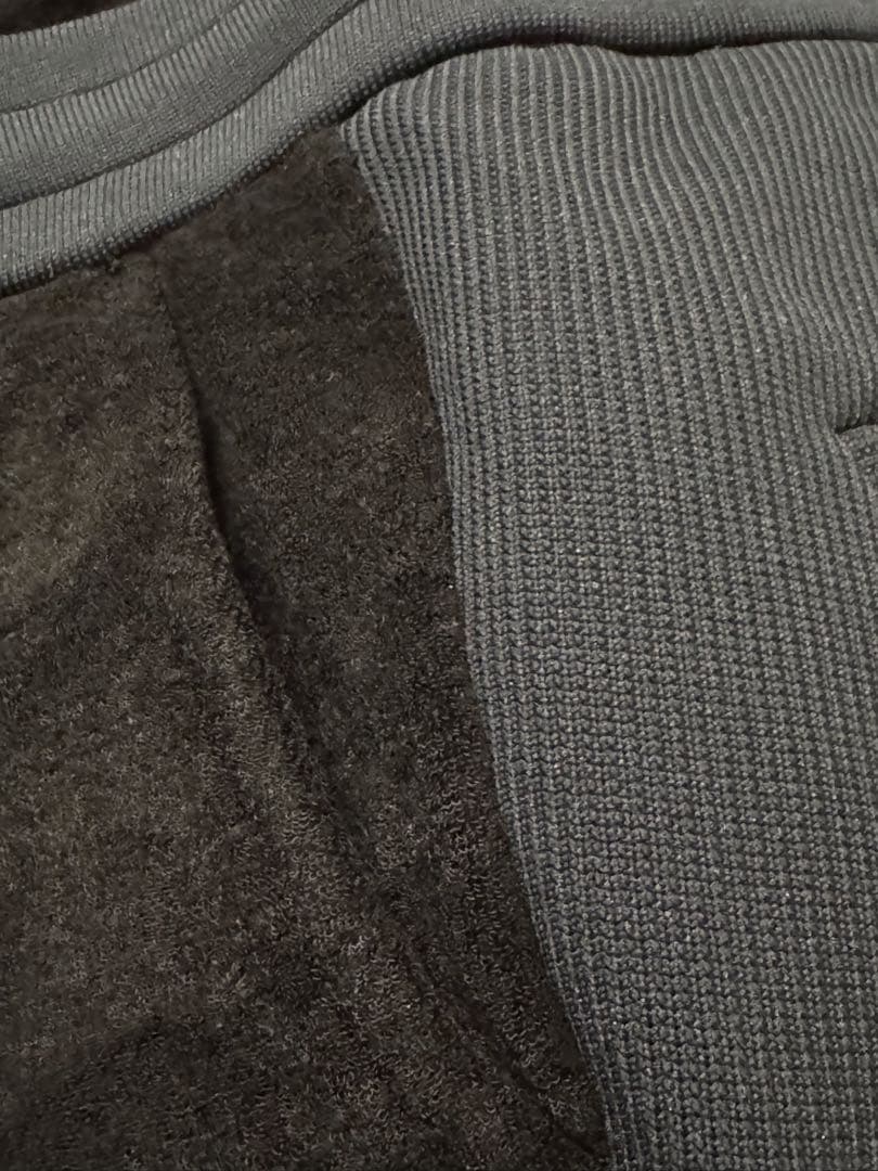 1piuluguale3 ベロア上下セットアップ V ブラック 黒 値下げ