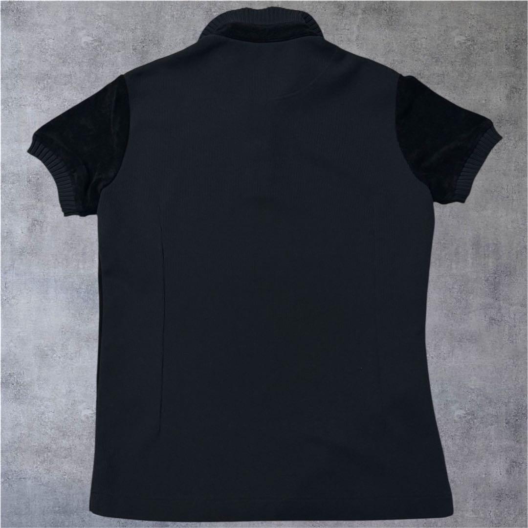 1piuluguale3 ベロア上下セットアップ V ブラック 黒 値下げ