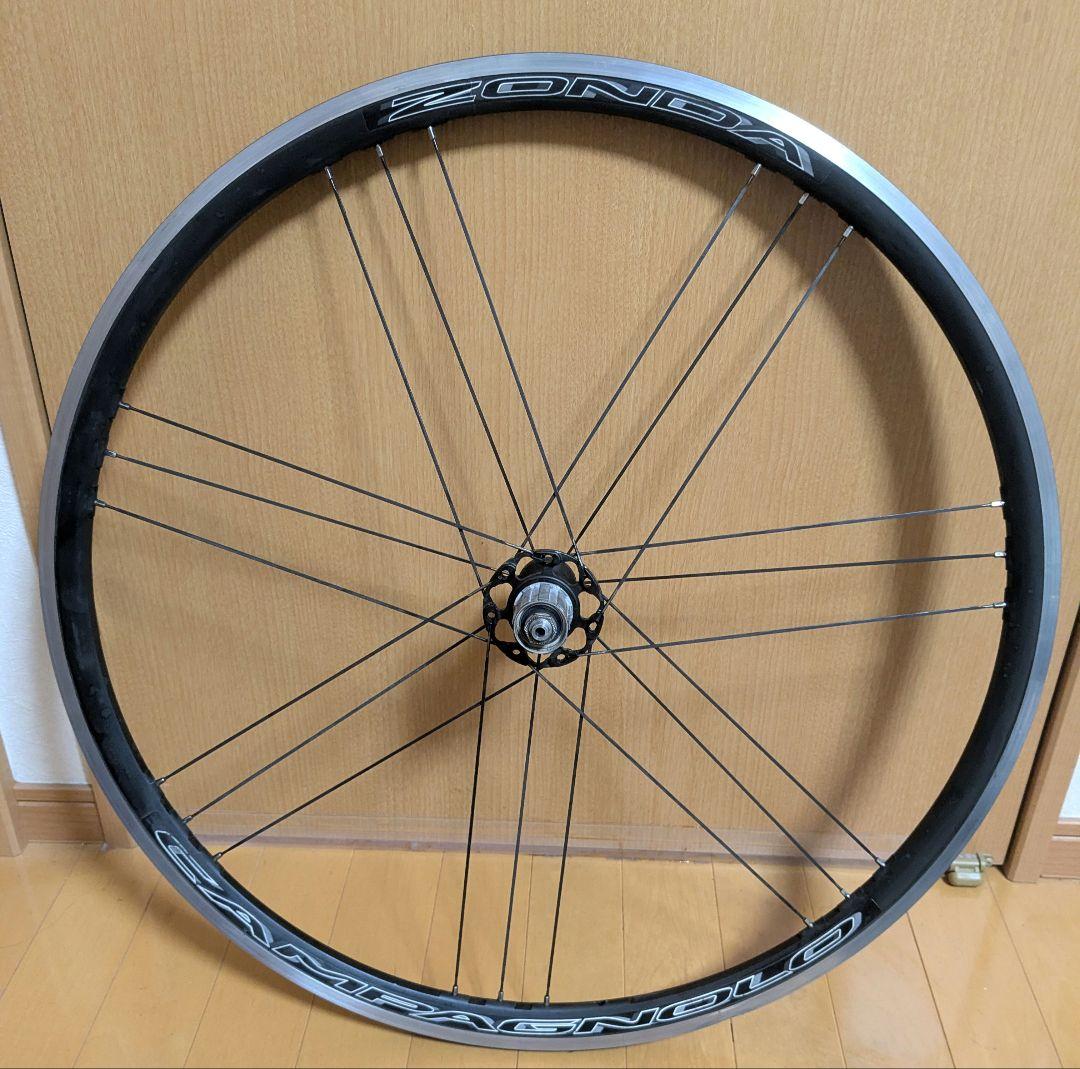 【凹み】リアホイール カンパニョーロ ZONDA C17 リムブレーキ シマノ