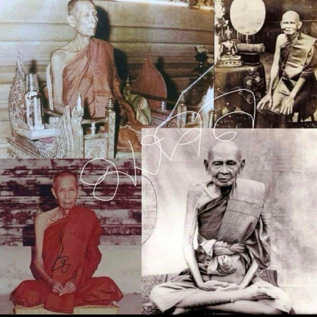 【鑑定書付】奇跡の聖布　超大僧の集結 ルアンプーイアム師の伝説布　プラクルアン