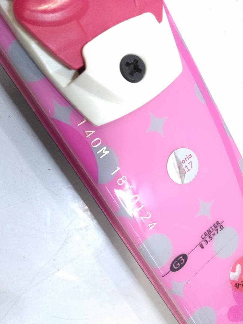 女の子 ジュニアスキー5点セット ピュアコンシャス140cm ブーツ24cm ◇