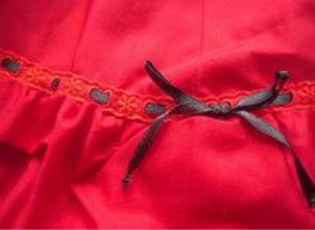 フラメンコ　社交ダンス　ペチコート　赤