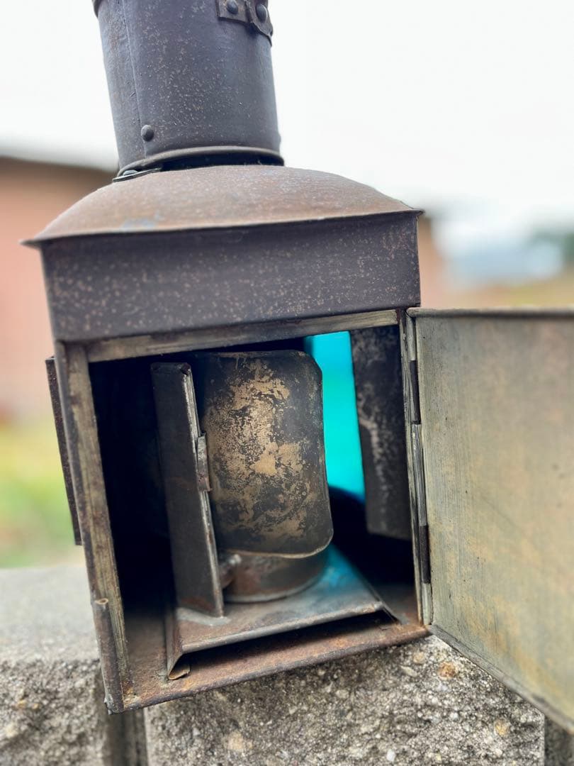 アンティーク　大日本大阪　衣笠製　船燈　船舶　信号　照明　灯り　ランプ