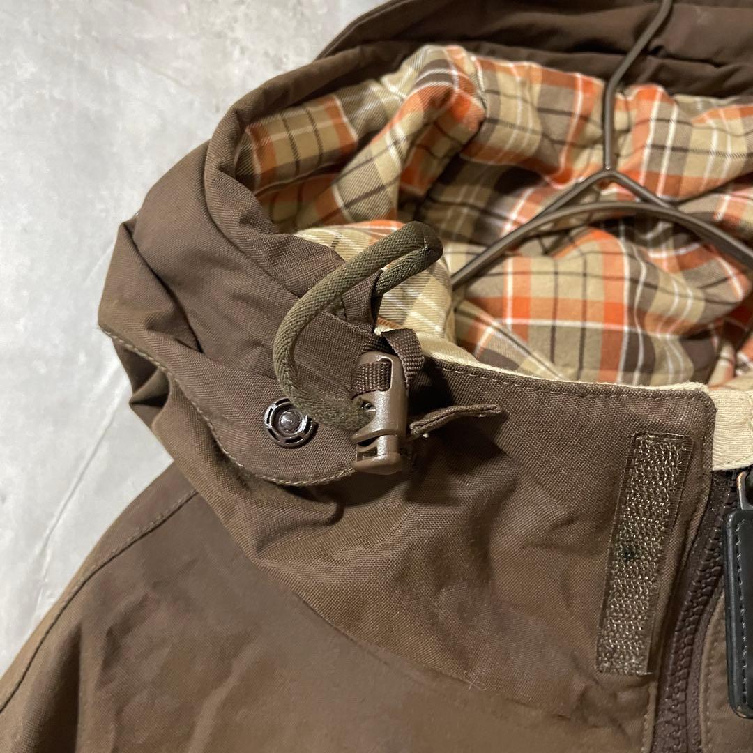 Burtonバートンスキーウェアスノーボードジャケットパーカーフード茶色ブラウン