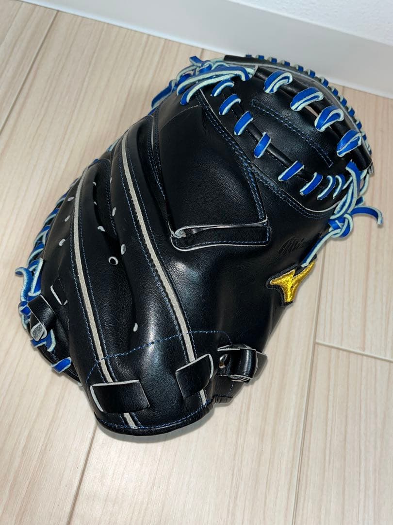 ミズノプロ オーダー 硬式キャッチャーミット 青黒 ブラックブルー
