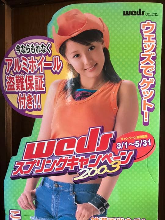 【非売品】沢尻エリカ Weds ウェッズ 等身大パネル【入手困難】