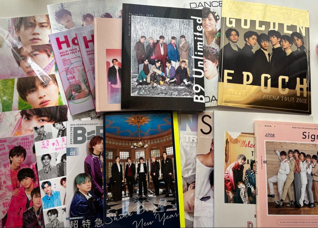 超特急 グッズ まとめ売り ペンライト 生写真 パンフレット タオル アクキー