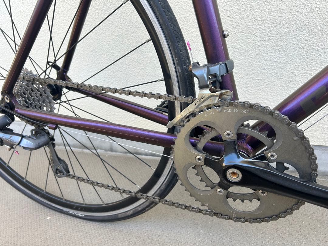 クロスバイク パープル 700C