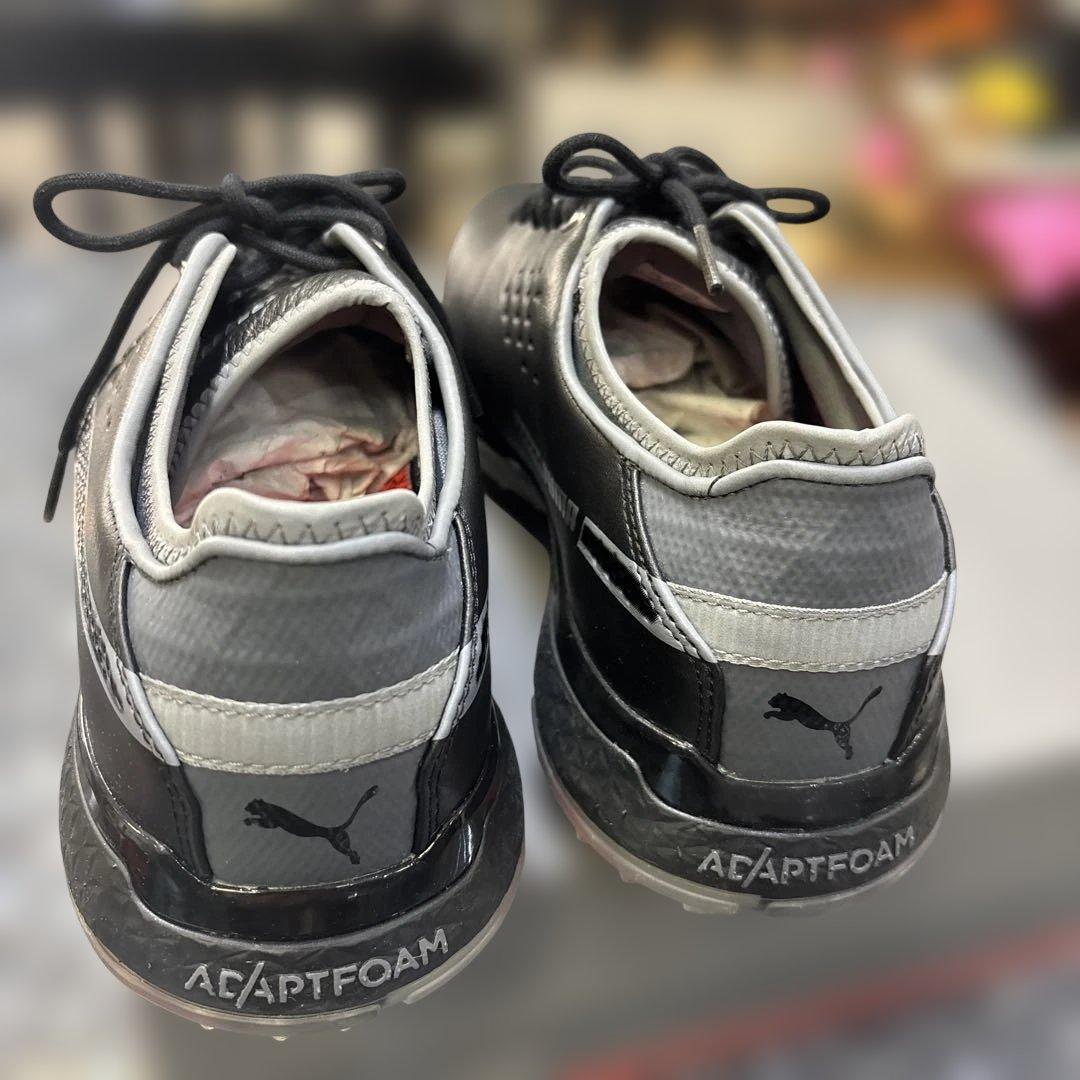 プーマ ゴルフ スパイクゴルフシューズ 黒 防水 プロアダプト デルタ 27.5