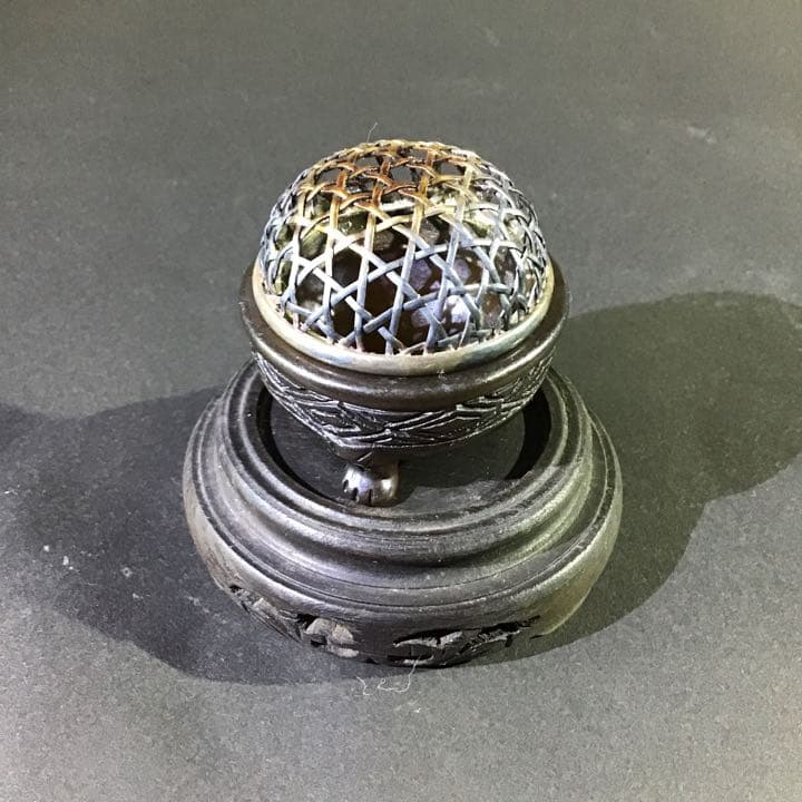 玉彫　三足　銀火屋　ミニ