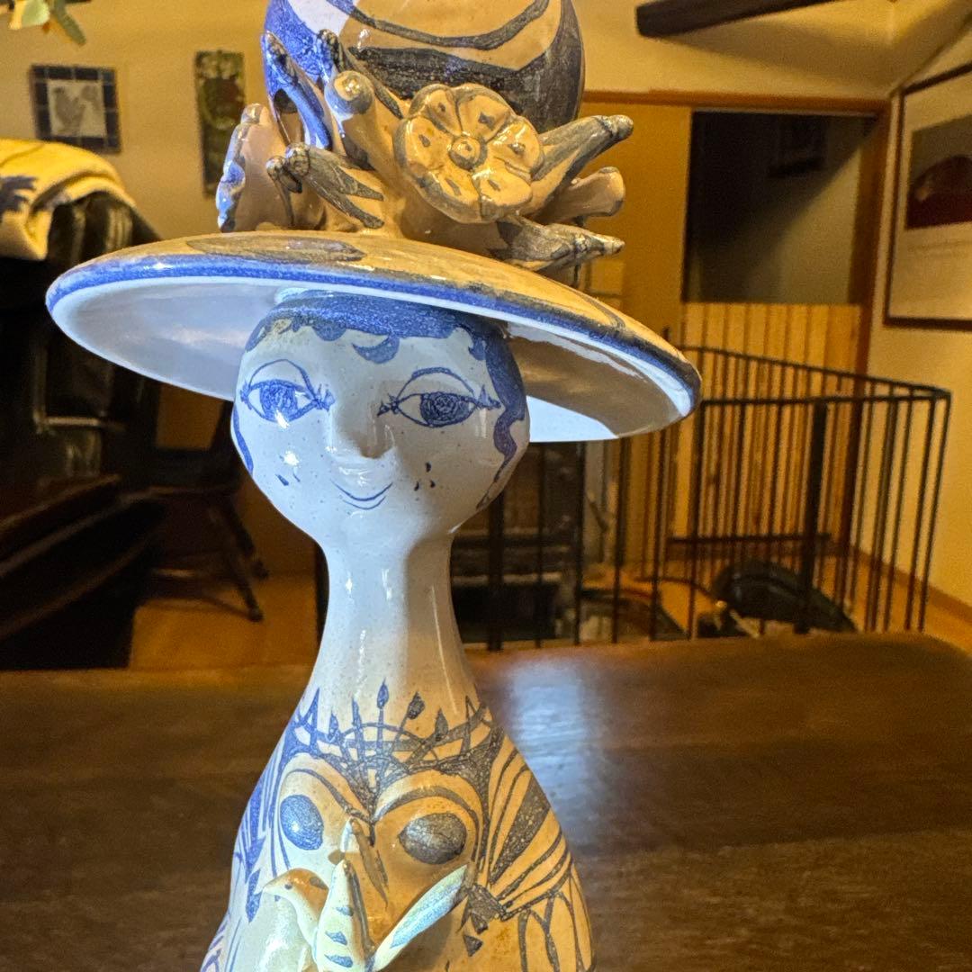 ビヨンヴィンブラッド　陶器人形　花　小鳥2点