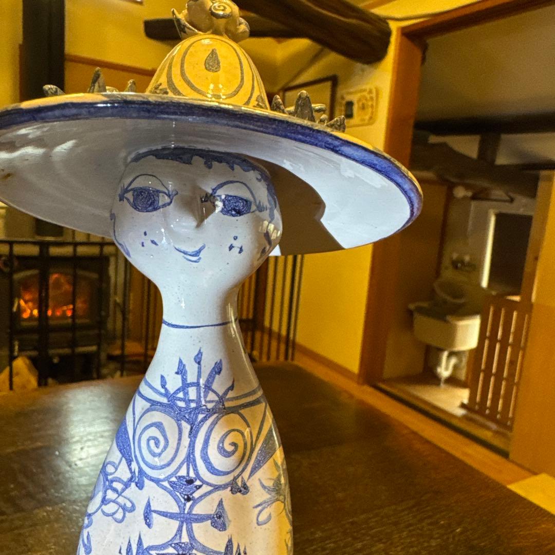 ビヨンヴィンブラッド　陶器人形　花　小鳥2点