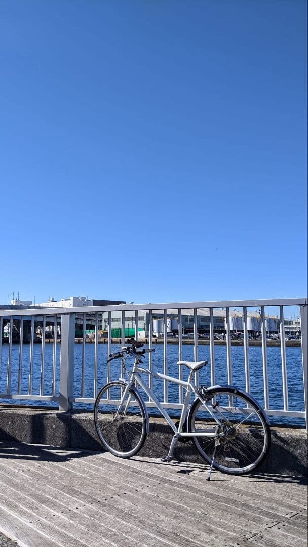 シティサイクル ホワイト 700C 21段変速