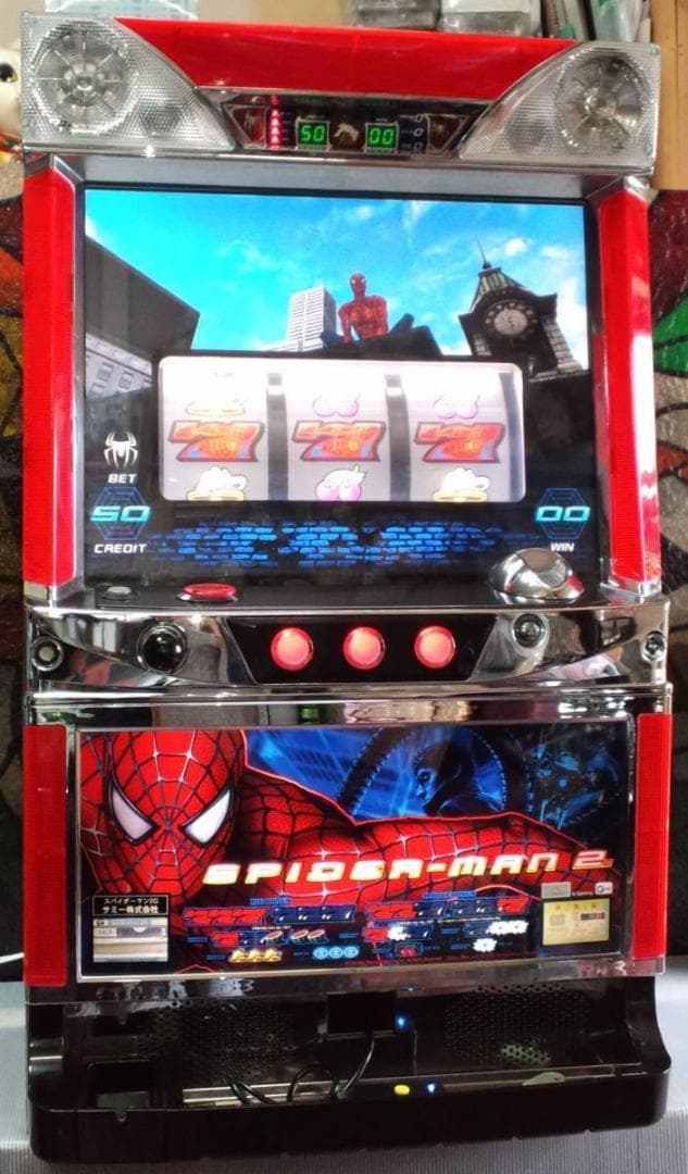 【パチスロ実機】サミー★スパイダーマン2【不要機付】