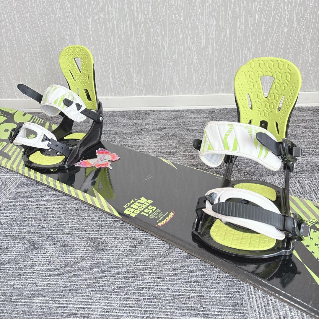 87超豪華❗️IGNIO メンズスノーボードセット★スノボ155cm+ビン付