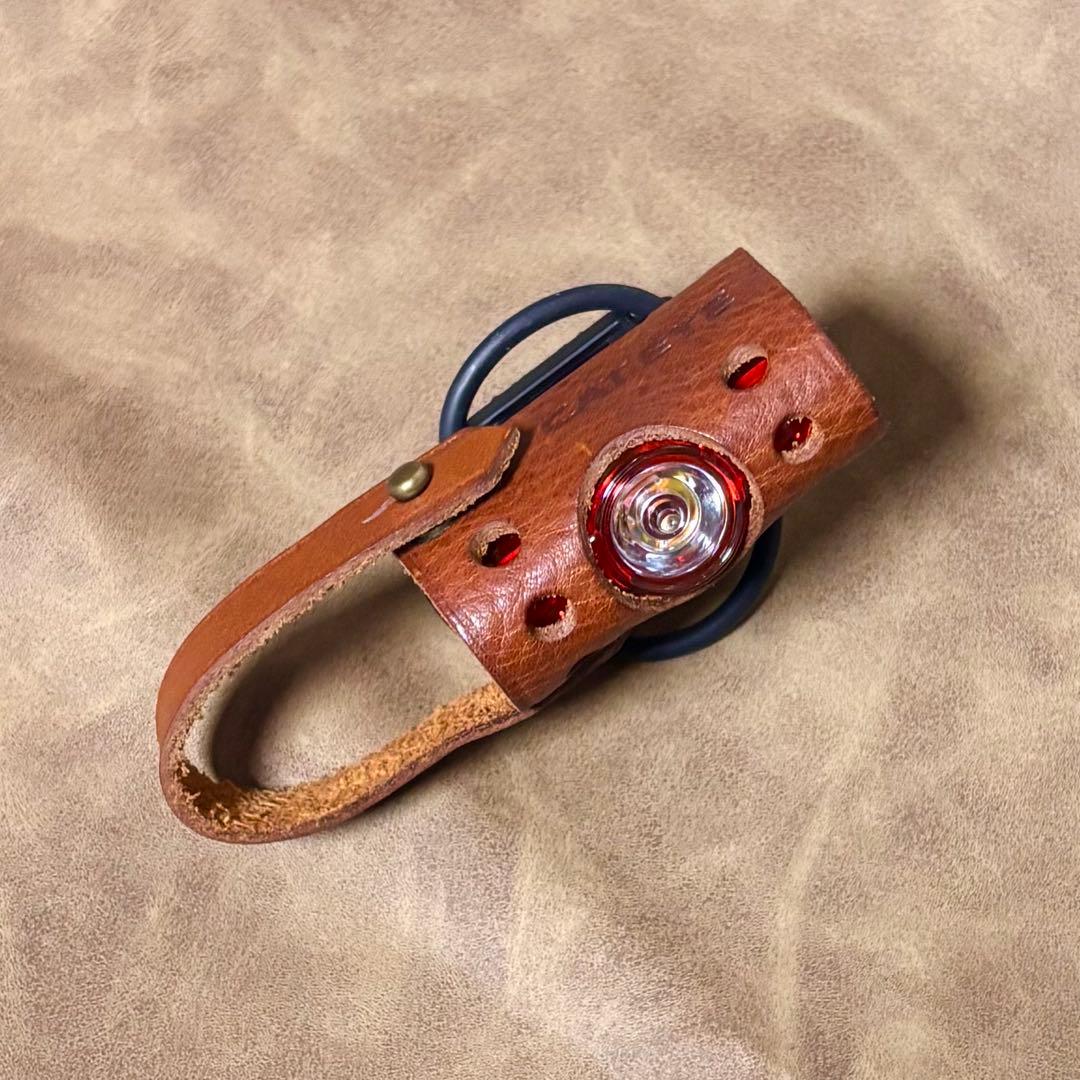 CAT EYE レザー自転車用フロントライト リアライト マワレライトセット