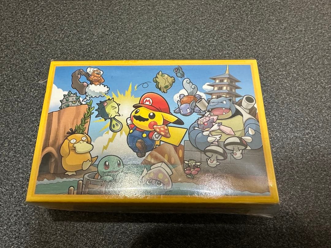新品未開封品　ポケモンセンター マリオピカチュウ トランプ シュリンク付き