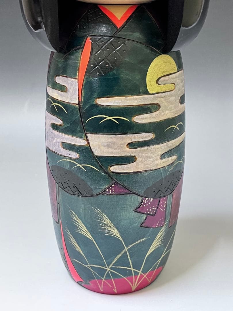 C574 こけし　宮川邦夫　創作こけし　内閣総理大臣賞受賞　伝統こけし　日本人形