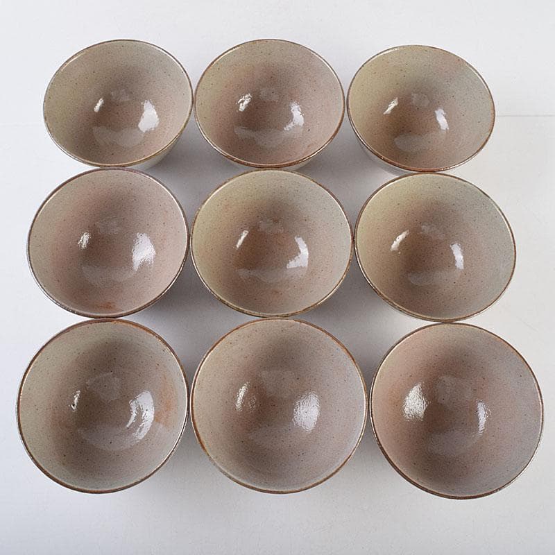 茶道具　武村利左衛門造　絵唐津　数茶碗　九客　共箱　M　R9203B