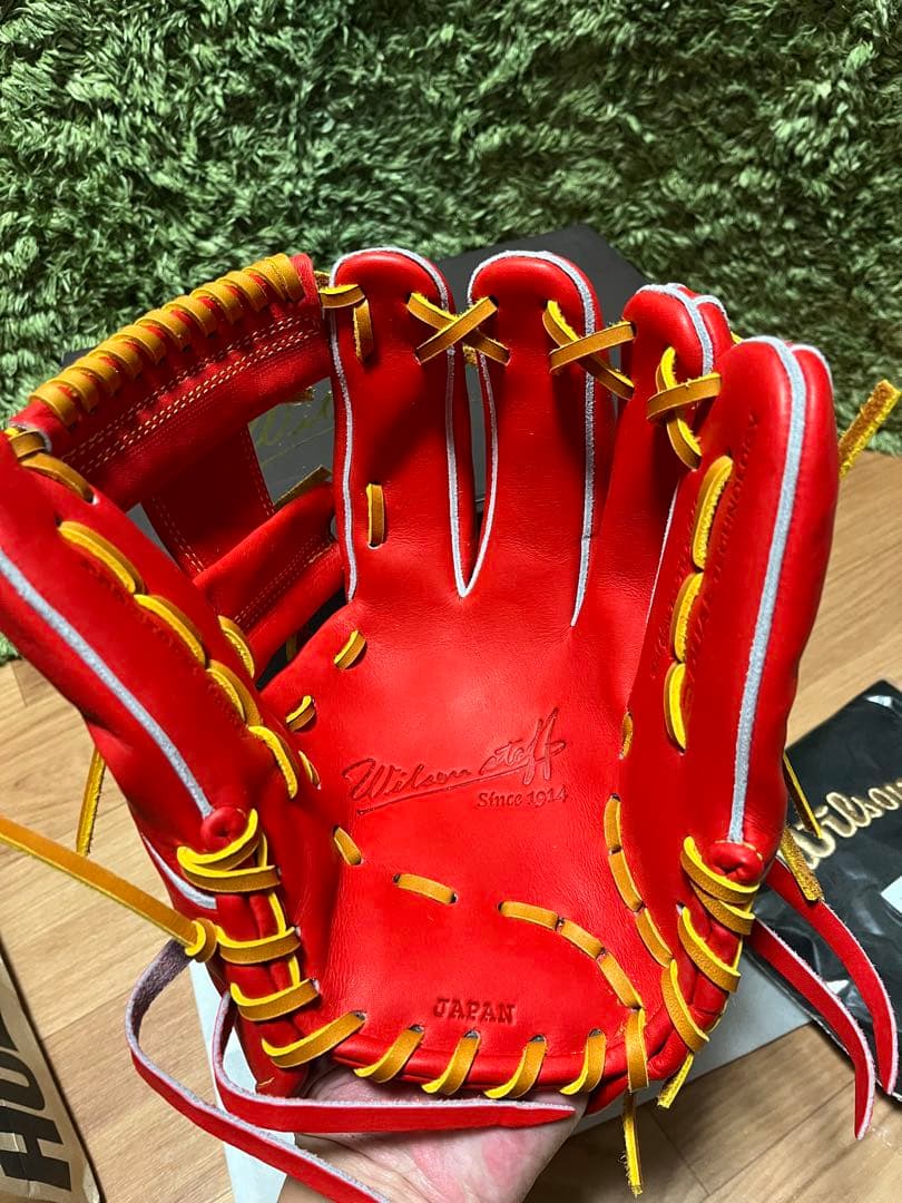ウィルソンスタッフ 硬式内野手用グラブ 1723型 Eオレンジ 坂本風