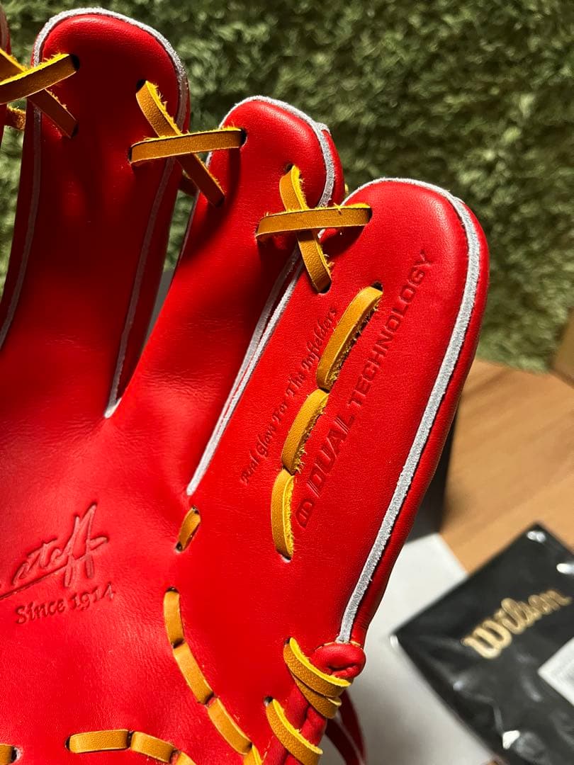 ウィルソンスタッフ 硬式内野手用グラブ 1723型 Eオレンジ 坂本風