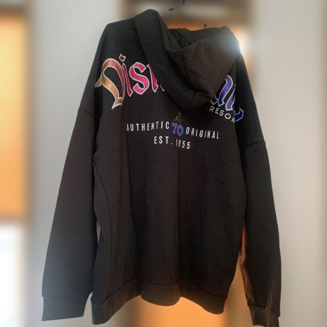 ディズニーランド70周年記念フルジップパーカー2xl