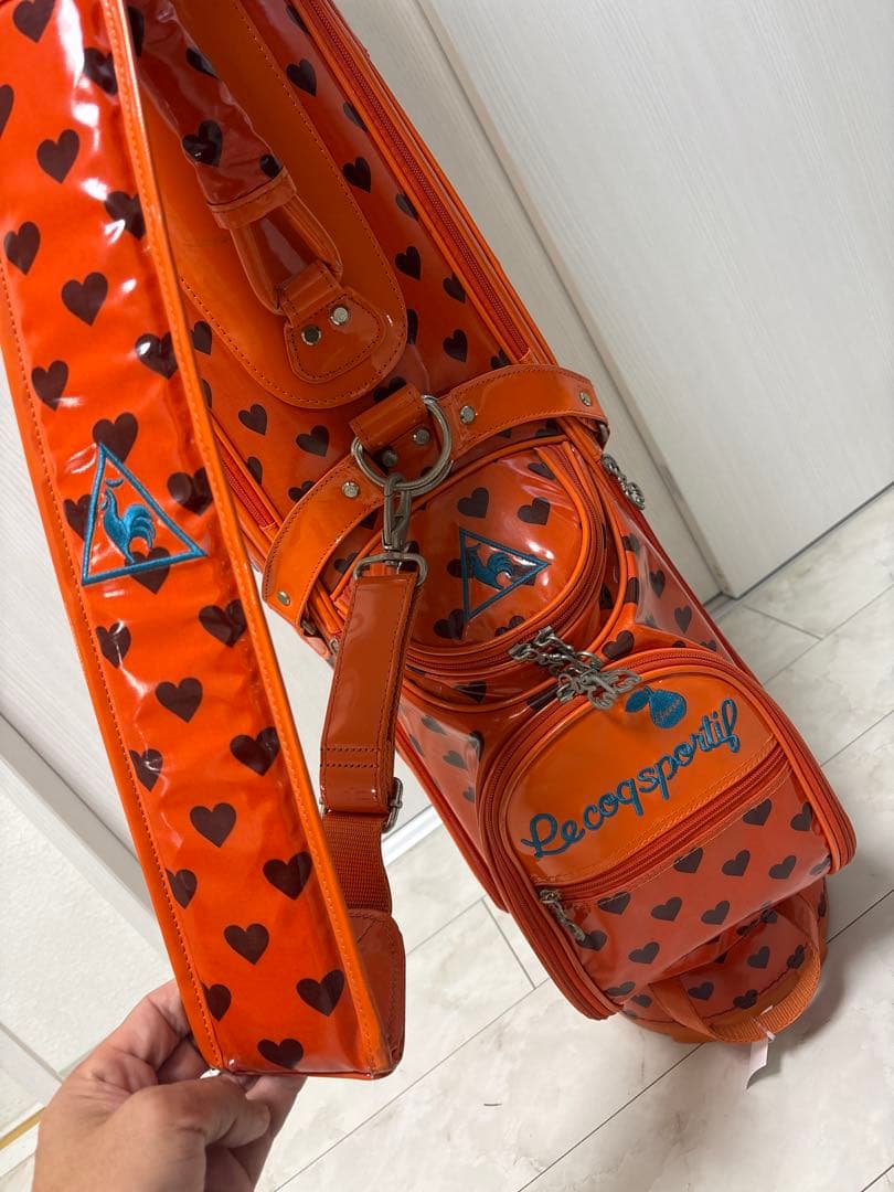 Lecoq sportif／ルコックスポルティフ　キャディバッグ オレンジ/橙