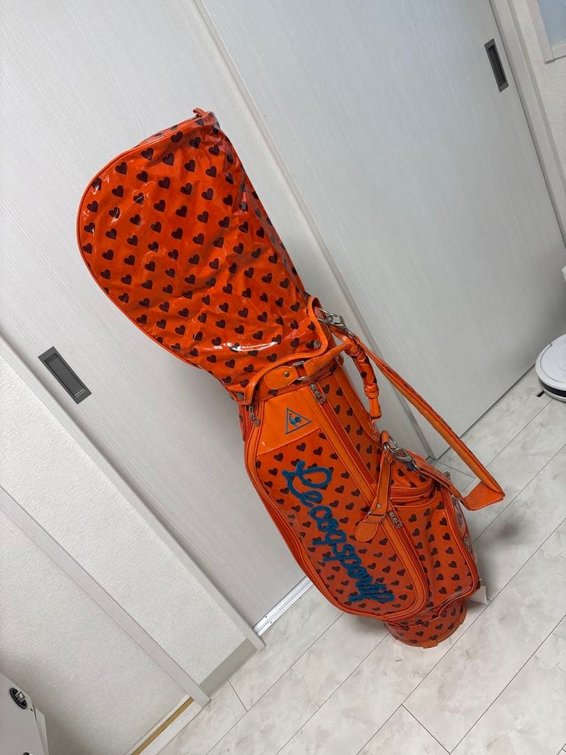 Lecoq sportif／ルコックスポルティフ　キャディバッグ オレンジ/橙