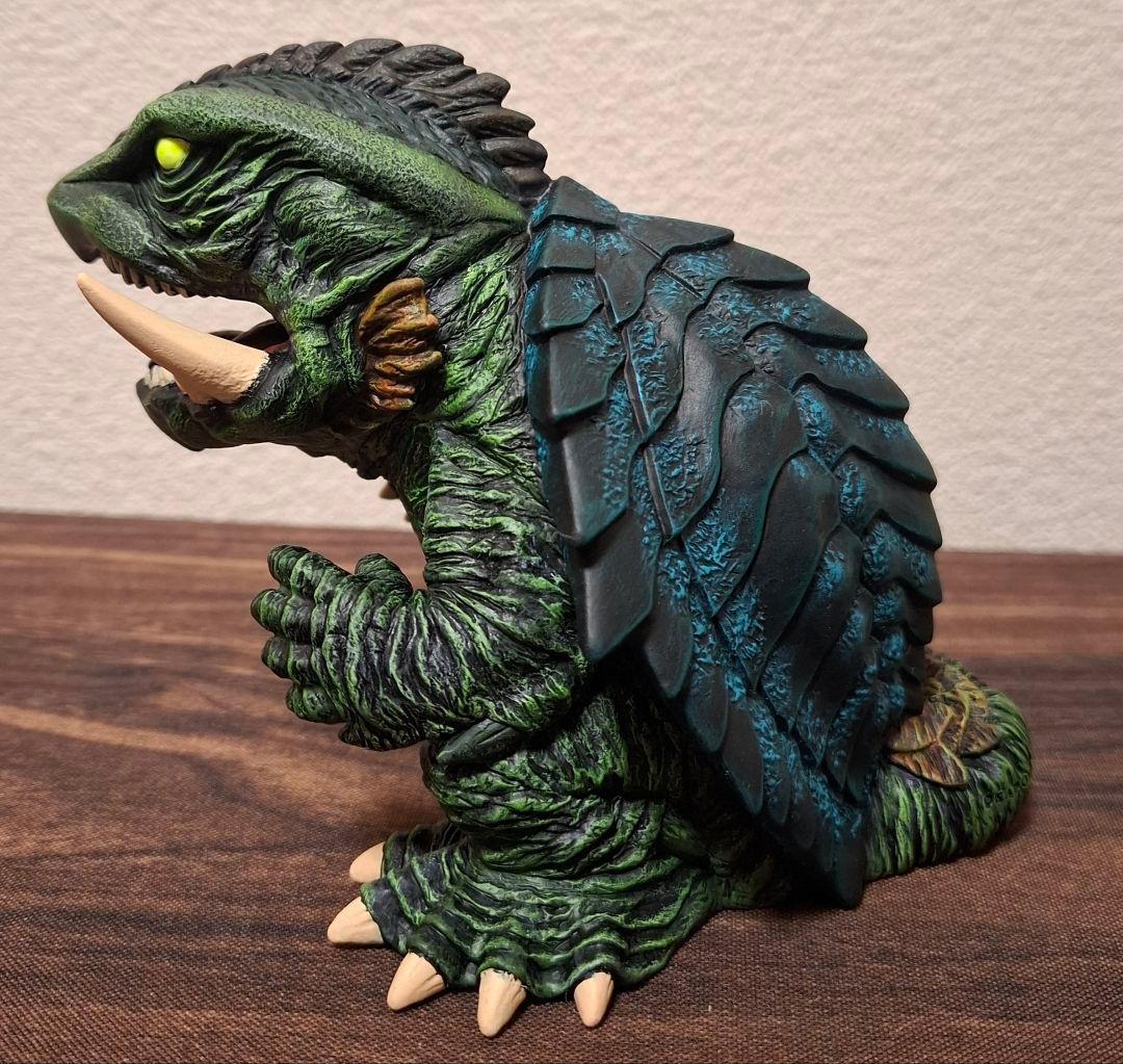 ガメラ3　邪神イリス覚醒　鎮座獣ガメラ　フルリペイント　フィギュア　ソフビ