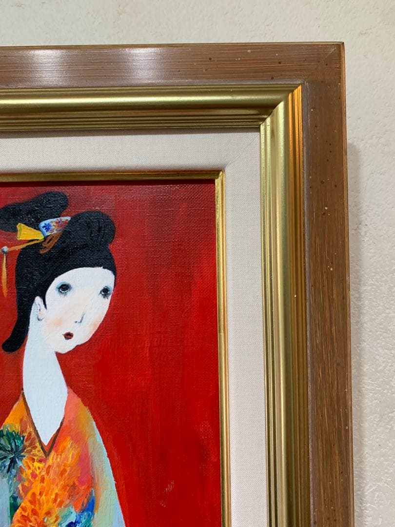 絵画　油彩肉筆画　安藤みくに『乙女狂想3』SMサイズ　個展作品