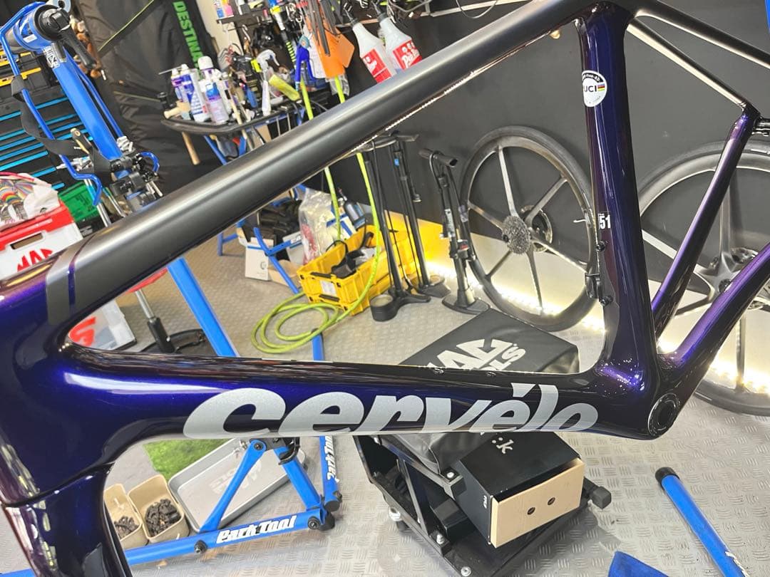 R5 Cervelo 51サイズ 2024年製 フレームセット Disc 紺黒