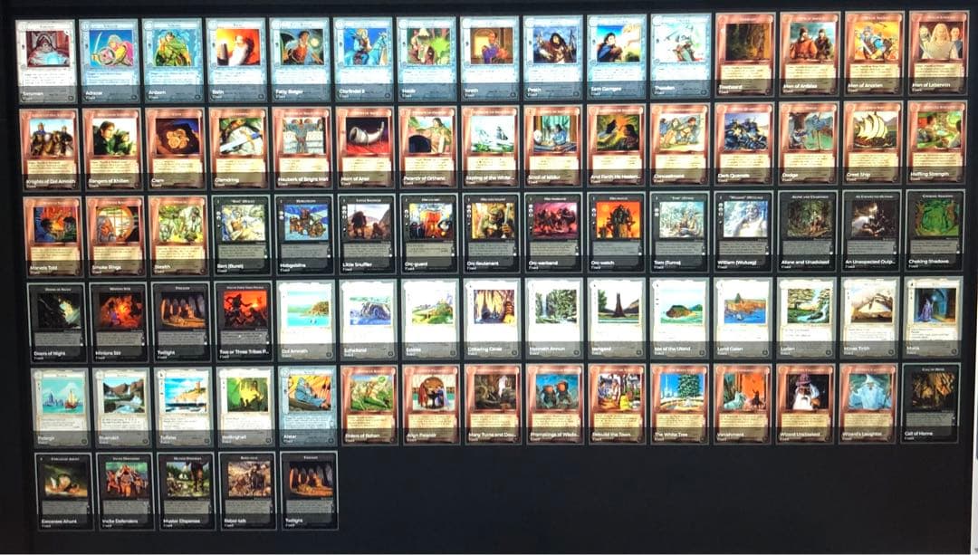 ミドルアース　カード　チャレンジデッキA ccg コンプ　指輪物語　希少