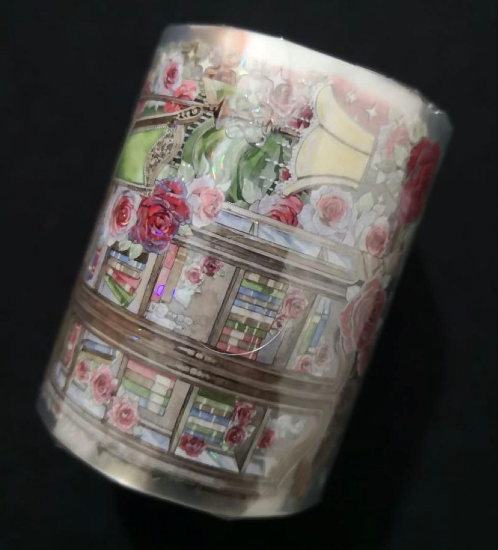 【8618】海外　マステ　3/5/巻売り　貝殻光マスキングテープバラ　公館　貴族