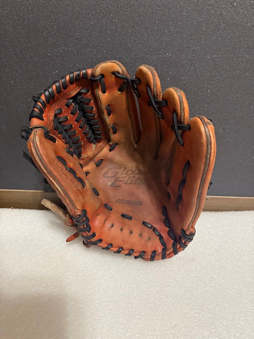 ★即戦力★ ミズノ グローバルエリート 硬式内野手用 良型 革質◎ 紐切れ無