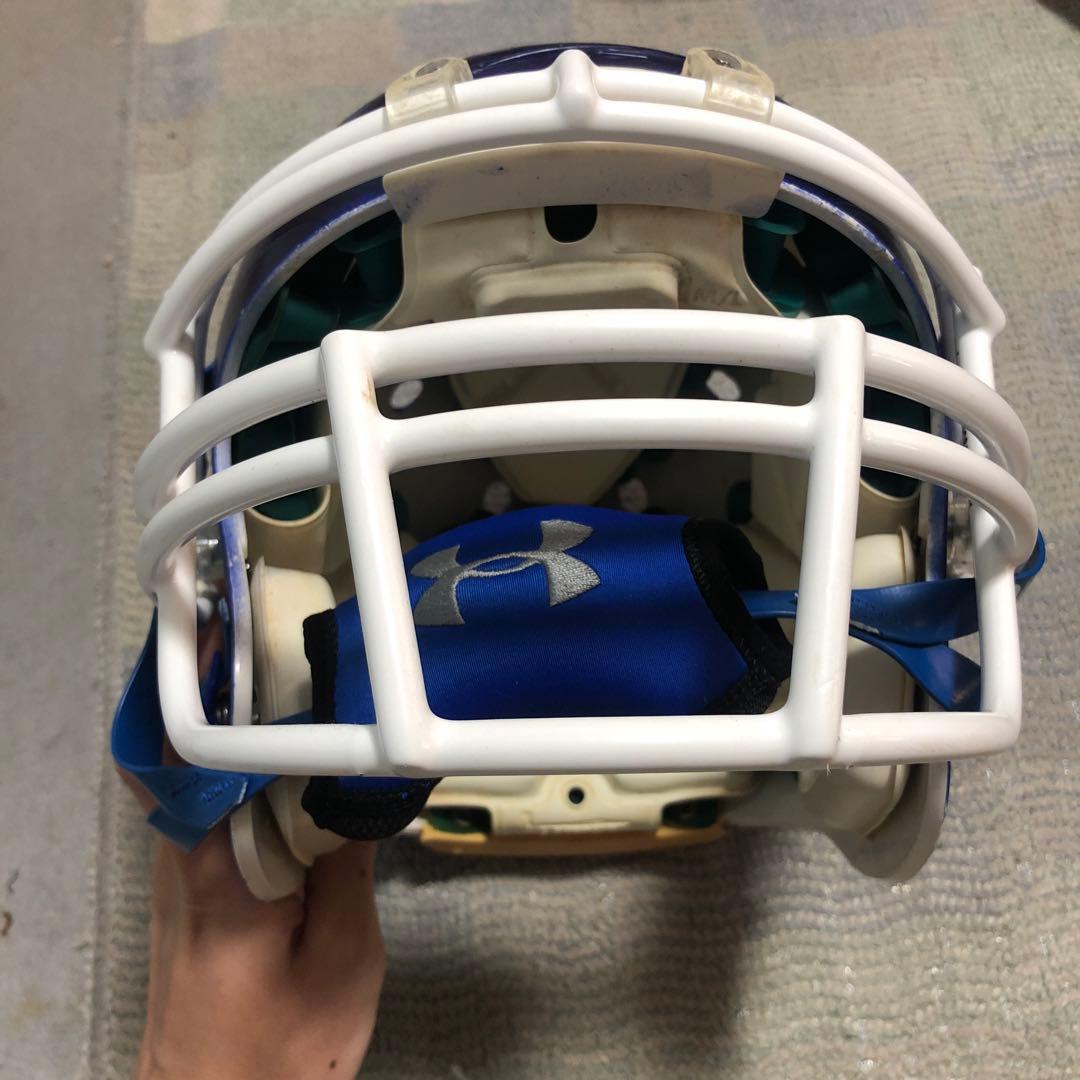 schutt 青 アメフトヘルメット 傷あり