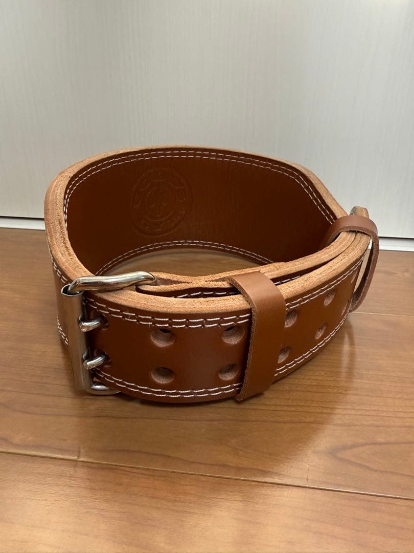 ゴールドジム（GOLD’S GYM）　プロレザーベルト　Sサイズ