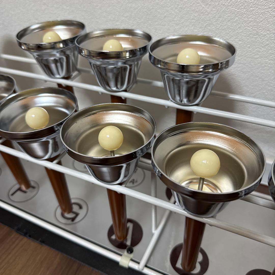 美品 UCHIDA ウチダ ミュージックベル 20音 スタンド付き ハンドベル