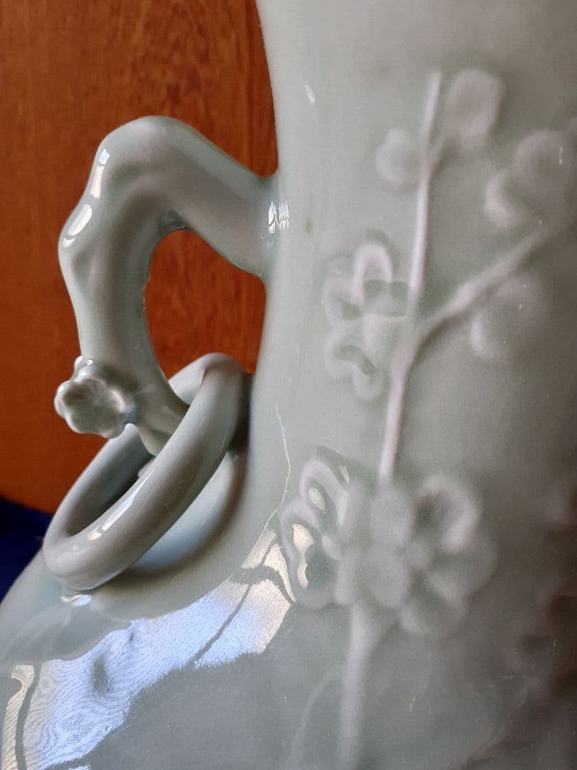 値下げしました！中国美術　龍泉窯　青磁　美品　花瓶