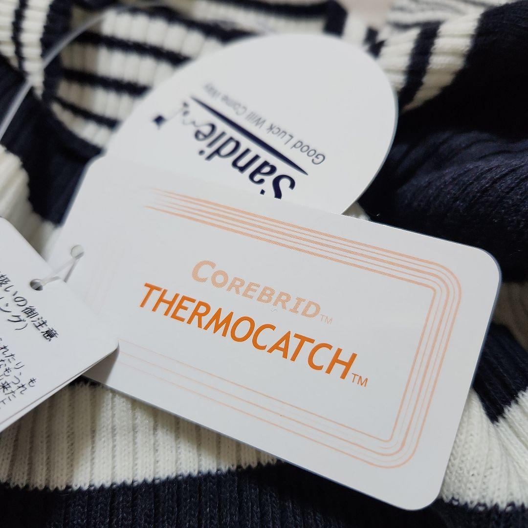 新品☆sandie☆ゴルフ2点セットショートパンツ防風 発熱リブニット M 紺白