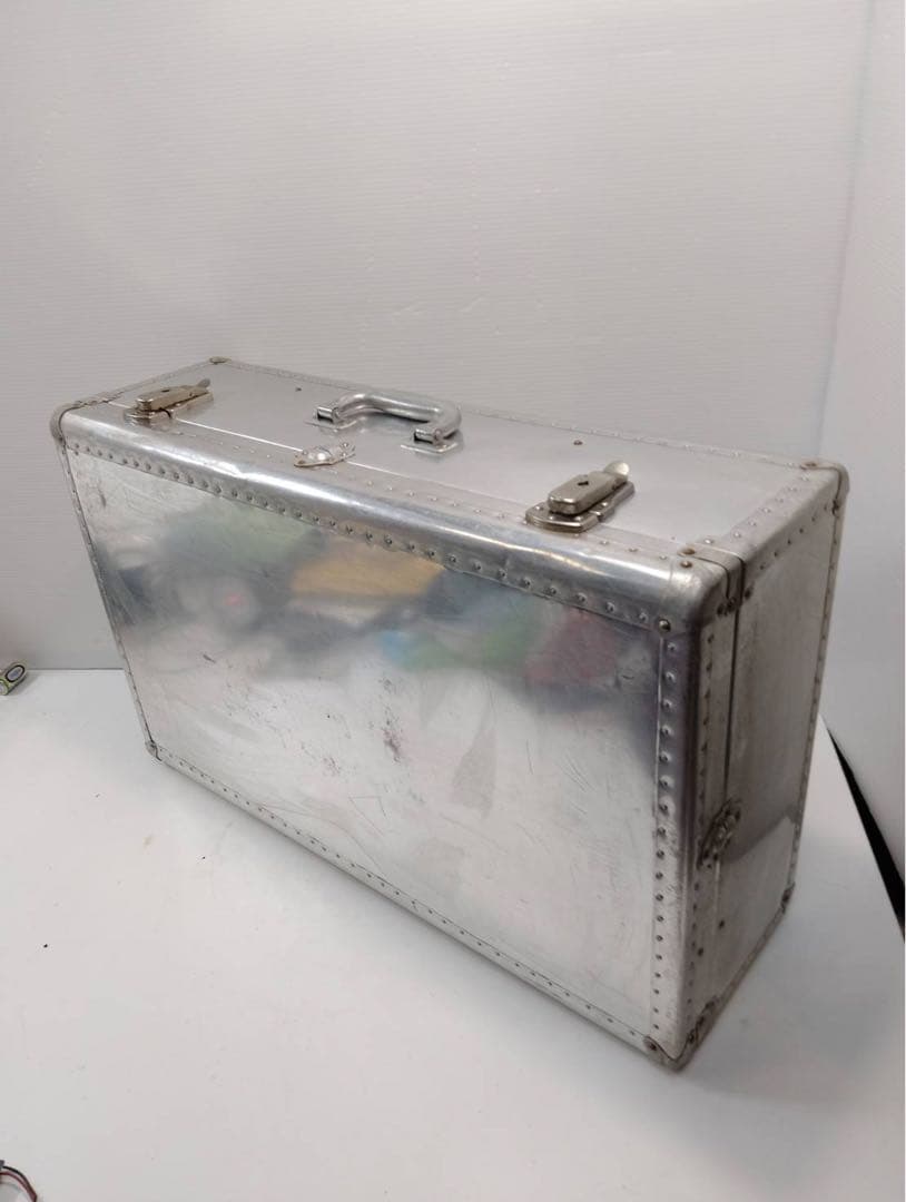 【希少】ヴィンテージ アルミトランク スーツケース インダストリアル 昭和レトロ